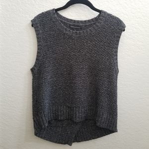 Banana Republic Grey Hi-Low Sleeveless Sweater